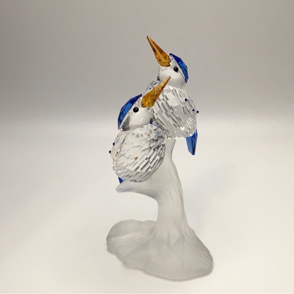 Swarovski Crystal Malachite Kingfishers birds - Picture 2 of 7